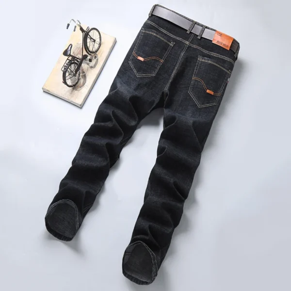 New Men Light Luxury Stretch Slim Fit Pants Comfortable Soft Business Fashion Straight Casual Denim Trousers Male Brand Clothing - Image 5