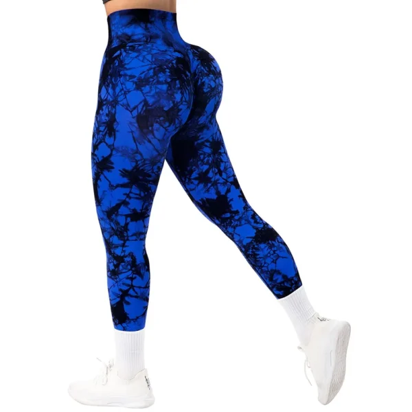 Tie Dye Fitness Legging Woman Push Up Workout Sport Leggings Women Scrunch Butt Female Outfit Gym Seamless Legging Pants - Image 4