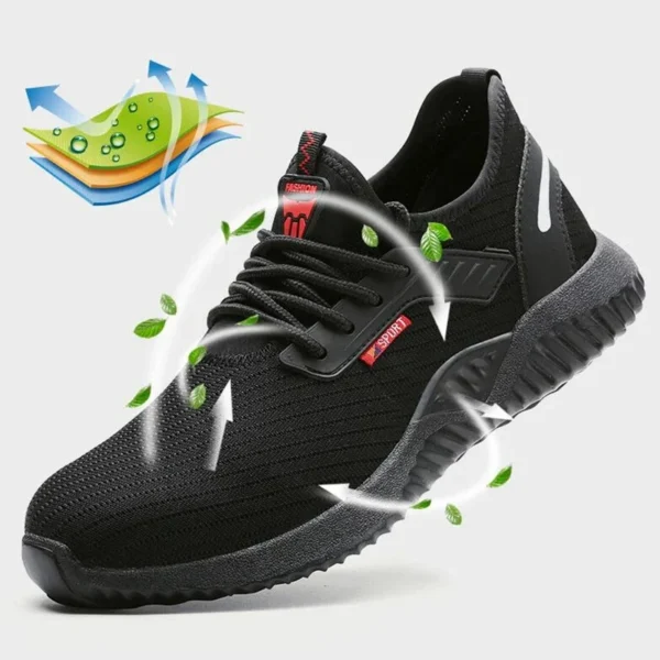 Work Safety Shoes Anti-Smashing Steel Toe Puncture Proof Construction Lightweight Breathable Sneakers Boots Men Women Air Light - Image 4
