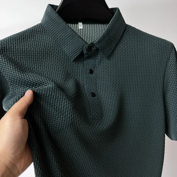 【High-quality】M-4XL Summer New Men's Short Sleeve T-shirt Cool and Breathable POLO Shirt Business Casual Sweat-absorbing Top - Image 3