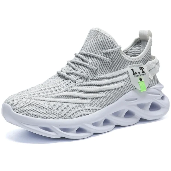 Black Running Jogging Shoes Casual Sneakers White Outdoor Breathable Mesh Shoes Men Light Shock-absorption Sports Shoes - Image 3