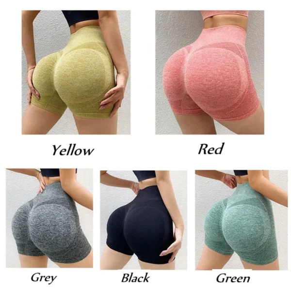 New Women Yoga Shorts High Waist Workout Shorts Fitness Yoga Lift Butt Fitness Ladies Yoga Gym Running Short Pants Sportswear - Image 3